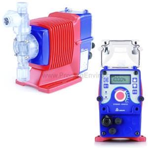 A Walchem chemical metering pump for injecting disinfectant